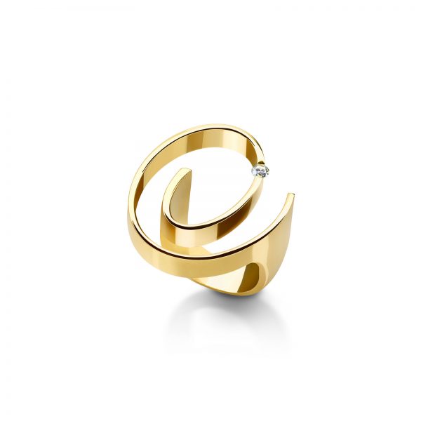 gioielli geometrici anello oro torino