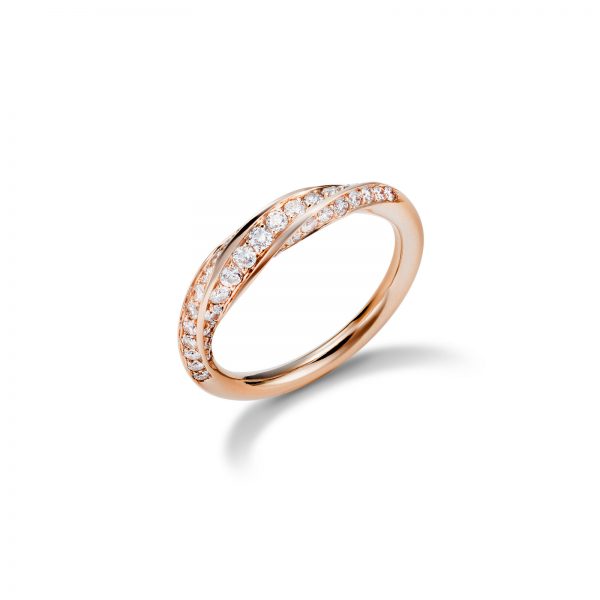 anello diamante oro rosa infinito Torino
